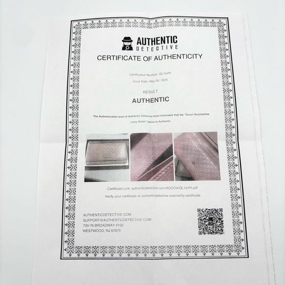 Gucci Pink Leather Wallet with Quilted Design - Picture 13 of 13